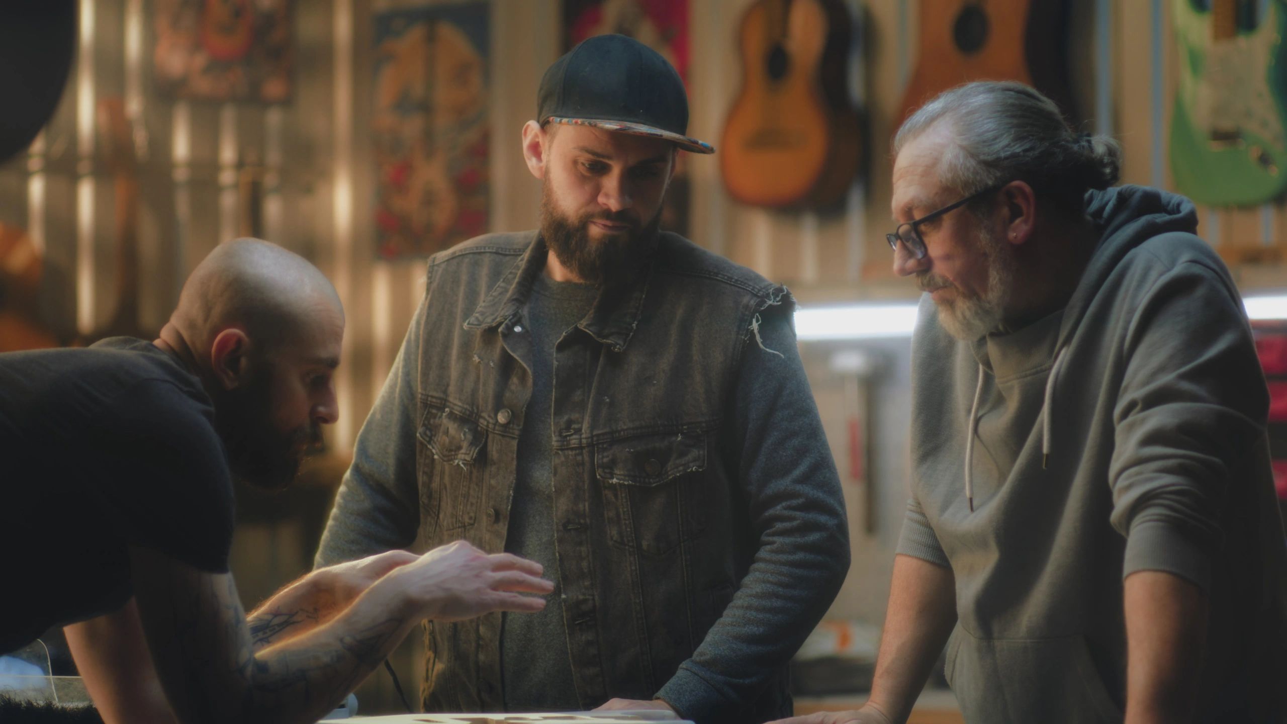 Artisans collaborating in a workshop